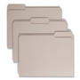 Smead Colored File Folders, 1/3-Cut Tabs: Assorted, Letter Size, 0.75" Expansion, Gray, 100/Box View Product Image