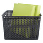 Advantus Weave Bins, 13.88 x 10.5 x 8.75, Black, 2/Pack View Product Image
