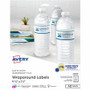 Avery Durable White Wraparound Labels9" x 1" - Waterproof - 9 3/4" Width x 1 1/4" Length - Permanent Adhesive - Rectangle - Inkjet, Laser Product Image 