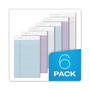 TOPS Prism + Colored Writing Pads, Wide/Legal Rule, 50 Assorted Pastel-Color 8.5 x 11.75 Sheets, 6/Pack View Product Image