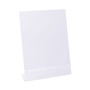Universal Clear L-Style Freestanding Frame, 8.5 x 11 Insert, 3/Pack (UNV76852) View Product Image