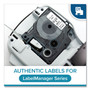 DYMO D1 High-Performance Polyester Removable Label Tape, 0.5" x 23 ft, Black on Blue View Product Image