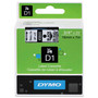 DYMO D1 High-Performance Polyester Removable Label Tape, 0.75" x 23 ft, Black on Clear (DYM45800) View Product Image