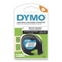 DYMO LetraTag Plastic Label Tape Cassette, 0.5" x 13 ft, White (DYM91331) View Product Image