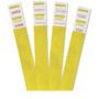 Advantus Tyvek Wristbands - 3/4" Width x 9 3/4" Length - Rectangle - Yellow - Tyvek - Tear Resistant, Adhesive Closure Product Image 