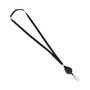 Advantus Lanyards with Retractable ID Reels, Metal Clip Fastener, 34" Long, Black, 12/Pack View Product Image