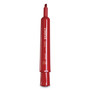 Universal Chisel Tip Permanent Marker, Broad Chisel Tip, Red, Dozen (UNV07052) View Product Image