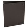 Universal Deluxe Non-View D-Ring Binder with Label Holder, 3 Rings, 1" Capacity, 11 x 8.5, Black View Product Image