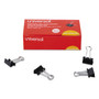 Universal Binder Clips Value Pack, Small, Black/Silver, 36/Box (UNV10200VP3) View Product Image