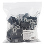 Universal Binder Clip Zip-Seal Bag Value Pack, Medium, Black/Silver, 36/Pack View Product Image