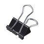 Universal Binder Clips with Storage Tub, Small, Black/Silver, 40/Pack (UNV11140) View Product Image