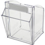 deflecto Tilt Bin Interlocking Multi-Bin Storage Organizer, 5 Sections, 23.63" x 5.25" x 6.5", Black/Clear View Product Image