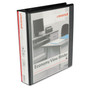 Universal Economy Round Ring View Binder, 3 Rings, 1.5" Capacity, 11 x 8.5, Black View Product Image