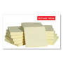 Universal Self-Stick Note Pads, 3" x 3", Yellow, 100 Sheets/Pad, 12 Pads/Pack (UNV35668) View Product Image