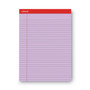 Universal Colored Perforated Ruled Writing Pads, Wide/Legal Rule, 50 Orchid 8.5 x 11 Sheets, Dozen View Product Image