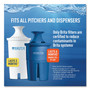 Brita Water Filter Pitcher Advanced Replacement Filters, 3/Pack, 8 Packs/Carton (CLO35503CT) View Product Image