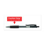 Universal Comfort Grip Gel Pen, Retractable, Medium 0.7 mm, Black Ink, Clear/Black Barrel, Dozen (UNV39912) View Product Image