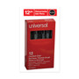 Universal Comfort Grip Gel Pen, Retractable, Medium 0.7 mm, Black Ink, Clear/Black Barrel, Dozen (UNV39912) View Product Image