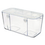 deflecto Stackable Caddy Organizer, Medium, Plastic, 8.8 x 4 x 4.38, White (DEF29201CR) View Product Image