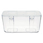 deflecto Stackable Caddy Organizer, Medium, Plastic, 8.8 x 4 x 4.38, White (DEF29201CR) View Product Image