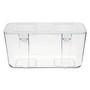 deflecto Stackable Caddy Organizer, Medium, Plastic, 8.8 x 4 x 4.38, White View Product Image