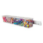 deflecto Stackable Caddy Organizer, Large, Plastic, 13.24 x 4 x 4.38, White View Product Image