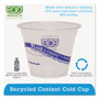 Eco-Products BlueStripe 25% Recycled Content Cold Cups, 9 oz, Clear/Blue, 50/Pack, 20 Packs/Carton (ECOEPCR9) View Product Image