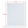 Universal Laminating Pouches, 5 mil, 9" x 11.5", Gloss Clear, 100/Pack View Product Image