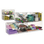 deflecto Stackable Cube Organizer, 1 Compartment, 6 x 6 x 6, Plastic, Clear (DEF350401) View Product Image