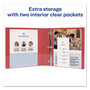 Avery Durable Non-View Binder with DuraHinge and Slant Rings, 3 Rings, 2" Capacity, 11 x 8.5, Red View Product Image