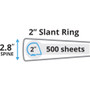 Avery Durable Non-View Binder with DuraHinge and Slant Rings, 3 Rings, 2" Capacity, 11 x 8.5, Red View Product Image
