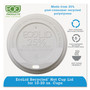 Eco-Products EcoLid 25% Recycled Content Hot Cup Lid, Fits 10 oz to 20 oz Hot Cups, Plastic, White, 100/Pack, 10 Packs/Carton View Product Image