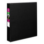 Avery Durable Non-View Binder with DuraHinge and Slant Rings, 3 Rings, 1.5" Capacity, 11 x 8.5, Black (AVE27350) View Product Image