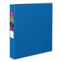 Avery Durable Non-View Binder with DuraHinge and Slant Rings, 3 Rings, 1.5" Capacity, 11 x 8.5, Blue (AVE27351) View Product Image