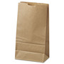 General Grocery Paper Bags, 35 lb Capacity, #6, 6" x 3.63" x 11.06", Kraft, 500 Bags (BAGGK6500) View Product Image