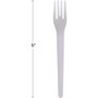 Eco-Products Plantware Compostable Cutlery, Fork, 6", Pearl White, 50/Pack, 20 Pack/Carton (ECOEPS012) View Product Image