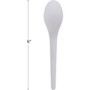 Eco-Products Plantware Compostable Cutlery, Spoon, 6", Pearl White, 50/Pack, 20 Pack/Carton (ECOEPS013) View Product Image