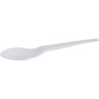 Eco-Products Plantware Compostable Cutlery, Spoon, 6", Pearl White, 50/Pack, 20 Pack/Carton (ECOEPS013) View Product Image