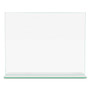 deflecto Superior Image Premium Green Edge Sign Holders, 11 x 8.5 Insert, Clear/Green View Product Image
