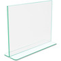deflecto Superior Image Premium Green Edge Sign Holders, 11 x 8.5 Insert, Clear/Green View Product Image