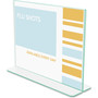 deflecto Superior Image Premium Green Edge Sign Holders, 11 x 8.5 Insert, Clear/Green View Product Image