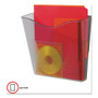 deflecto Euro-Style DocuPocket Portrait Wall File, A4/Legal/Letter/Magazines/Portfolio Size, 10.25" x 4" x 10", Smoke View Product Image