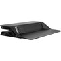 Fellowes Lotus DX Sit-Stand Workstation, 32.75" x 24.25" x 5.5" to 22.5", Black View Product Image