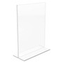 deflecto Classic Image Double-Sided Sign Holder, 8.5 x 11 Insert, Clear (DEF69201) View Product Image