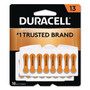 Duracell Hearing Aid Battery, #13, 16/Pack (DURDA13B16ZM09) View Product Image