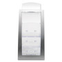 deflecto 3-Tier Literature Holder, Leaflet Size, 6.75w x 6.94d x 13.31h, Silver View Product Image