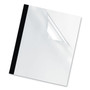 Fellowes Thermal Binding System Presentation Covers, Clear, 91 to 120 Sheet Capacity, 11 x 8.5, Unpunched, 10/Pack View Product Image