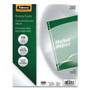 Fellowes Crystals Clear Pre-punched Binding Covers - 11" Height x 8.5" Width x 0.1" Depth - For Letter 8 1/2" x 11" Sheet - Rectangular - Clear - Polyvinyl Chloride (PVC) Product Image 