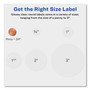 Avery Printable Self-Adhesive Permanent ID Labels w/Sure Feed, 0.75" dia, Clear, 400/PK View Product Image