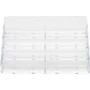 deflecto 8-Pocket Business Card Holder, Holds 400 Cards, 7.78 x 3.5 x 3.38, Plastic, Clear View Product Image